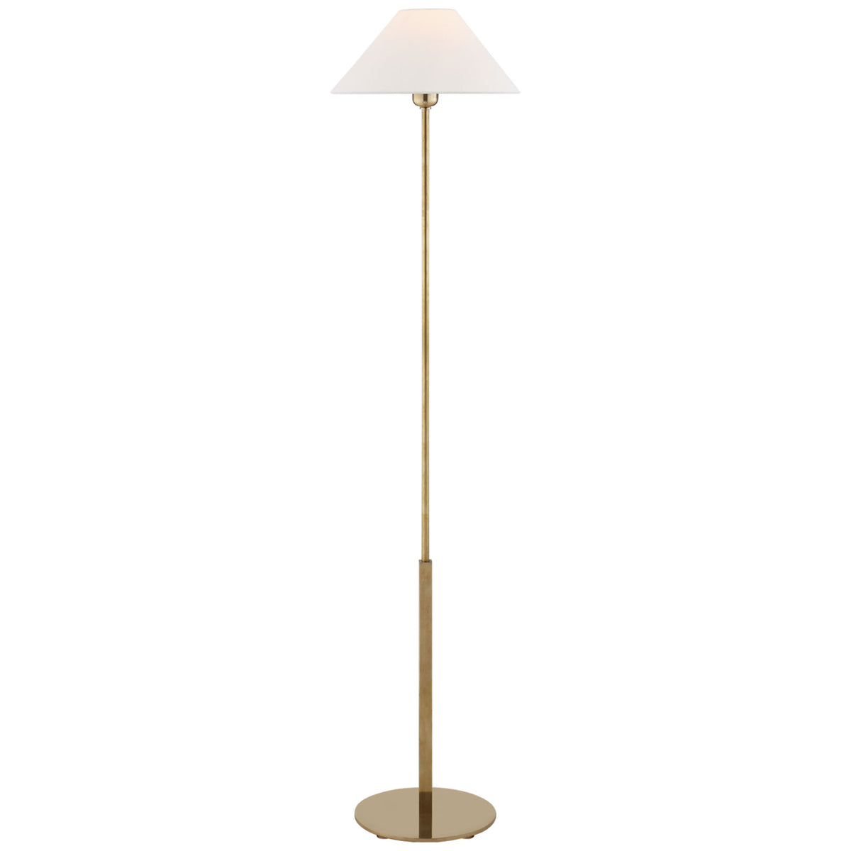 Hackney Floor Lamp, Antique Brass