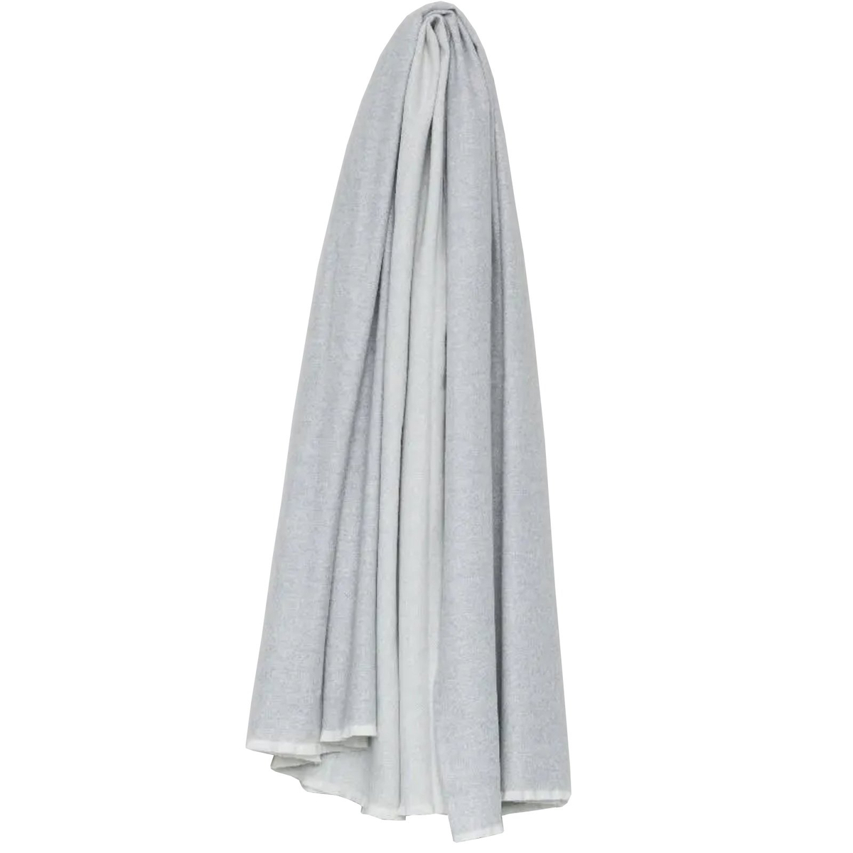 Vale Reversible Throw, White Silver