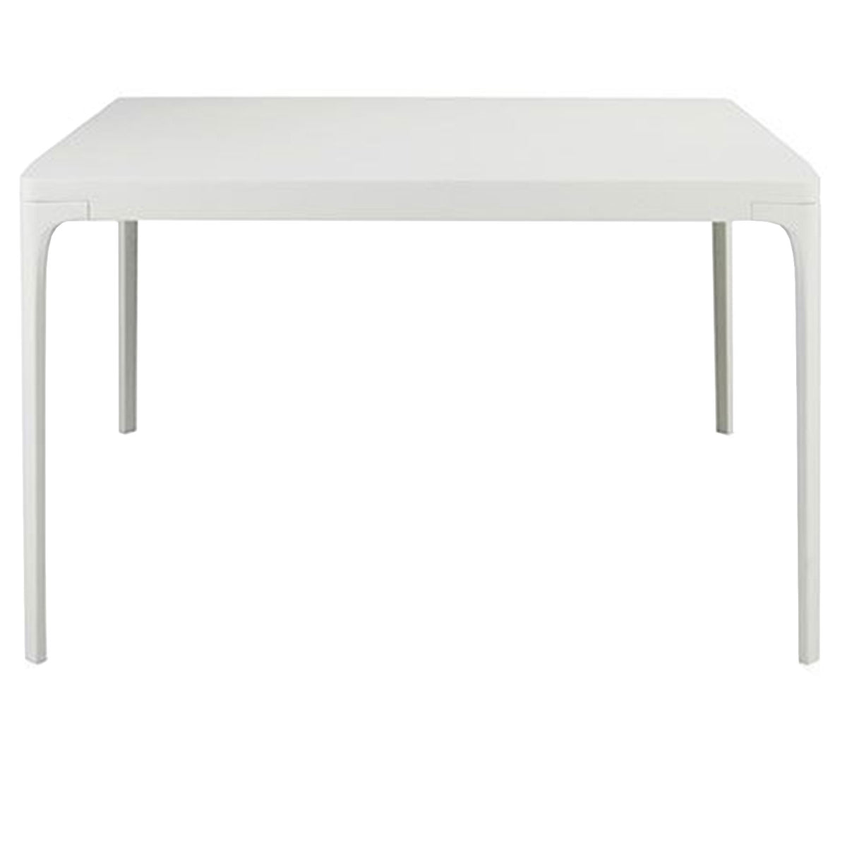 Play Outdoor Aluminium Square Table, White