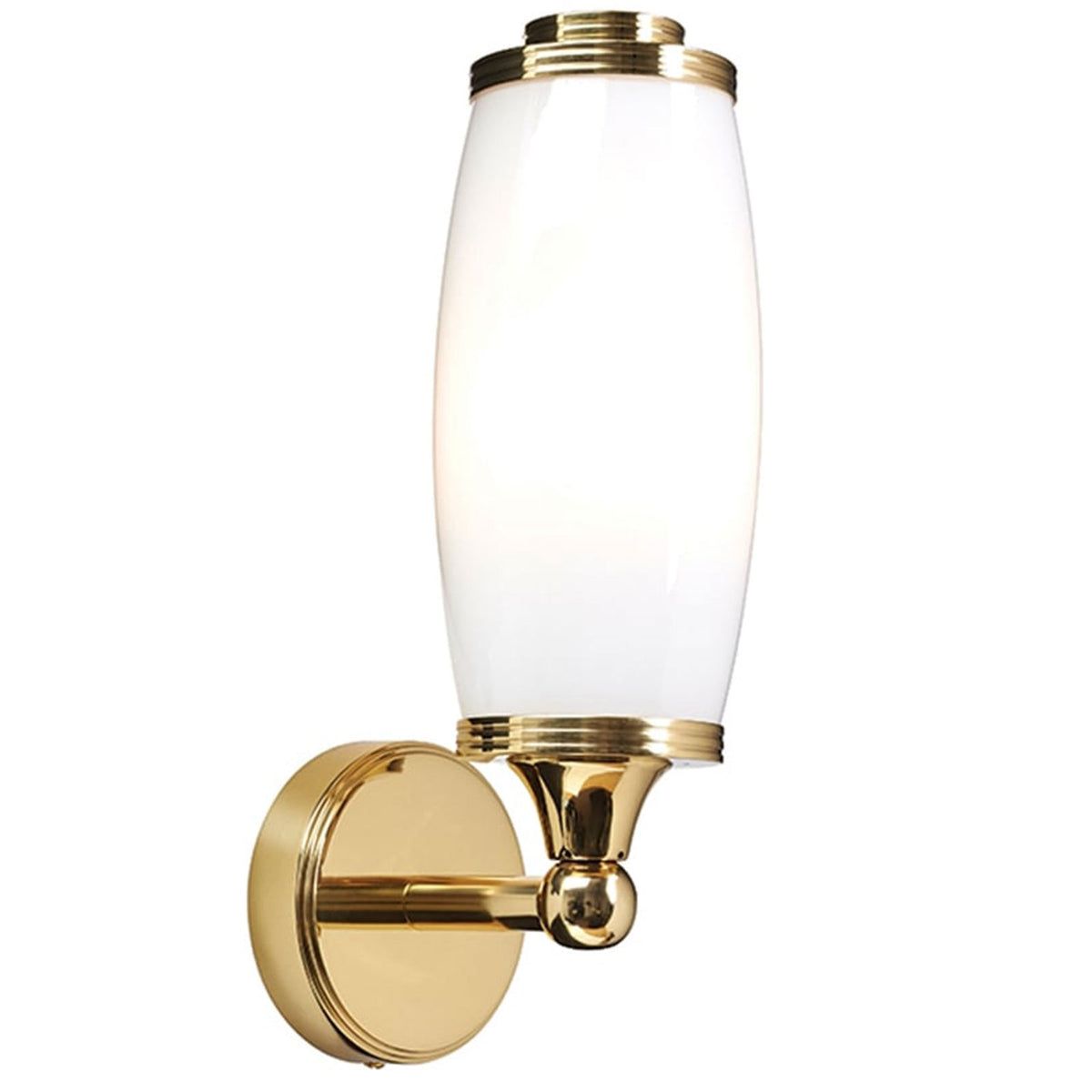 Fox Bathroom Wall Light, Polished Brass