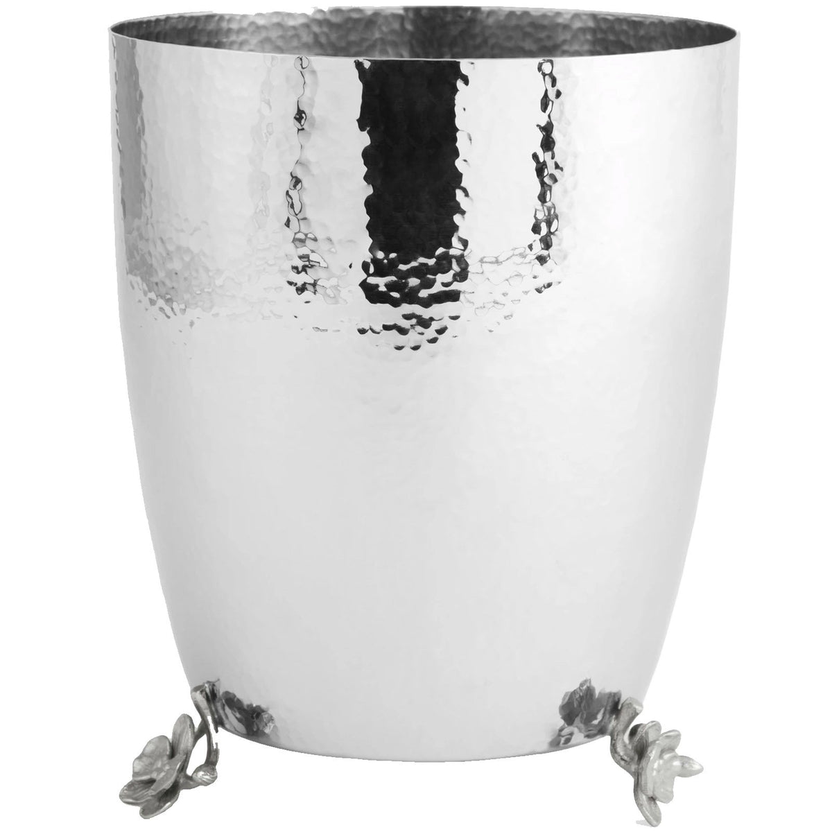 White Orchid Waste Basket