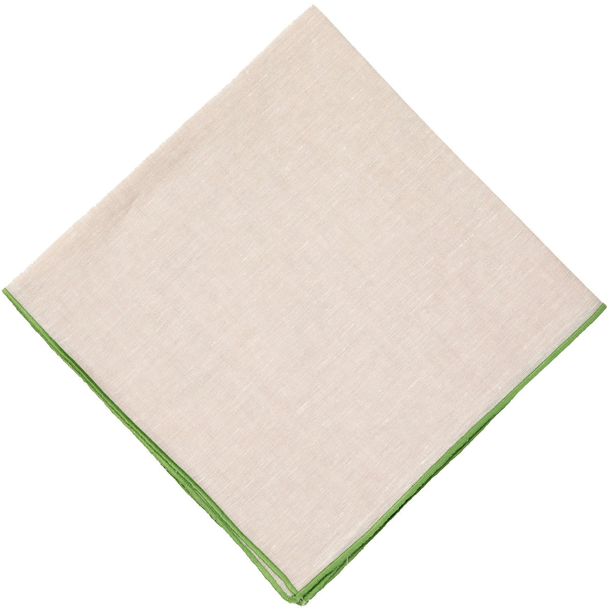 Green and Natural Contrast Edge Napkin