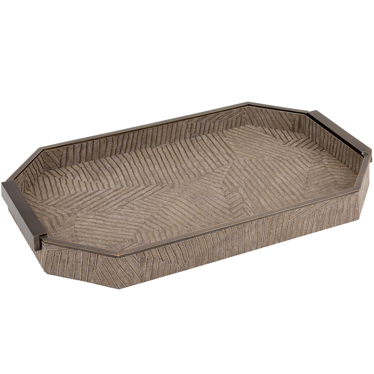 Elemental Rectangular Tray, Bronze