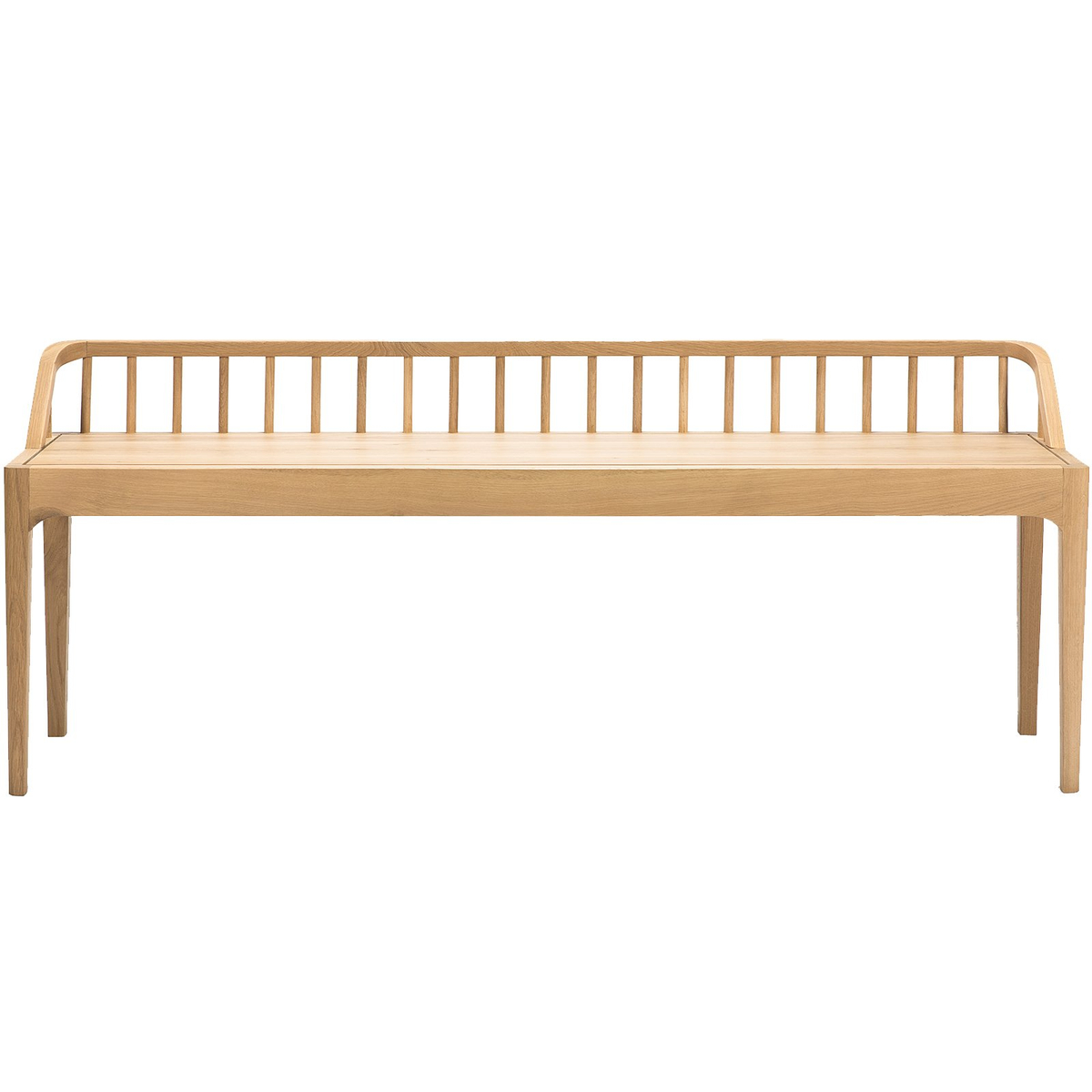 Spindle Oak Bench