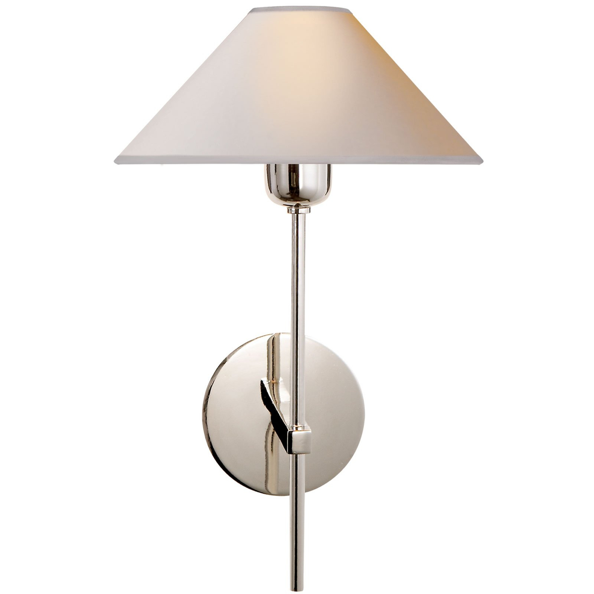 Hackney Wall Sconce, Polished Nickel