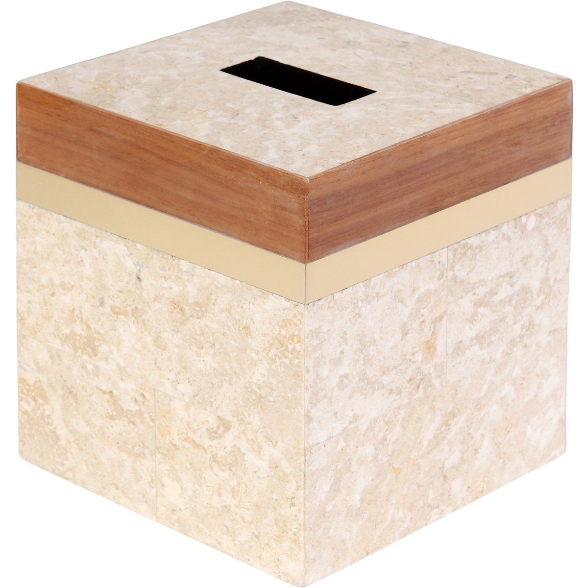 Sicily Collection Tissue Box, Gold