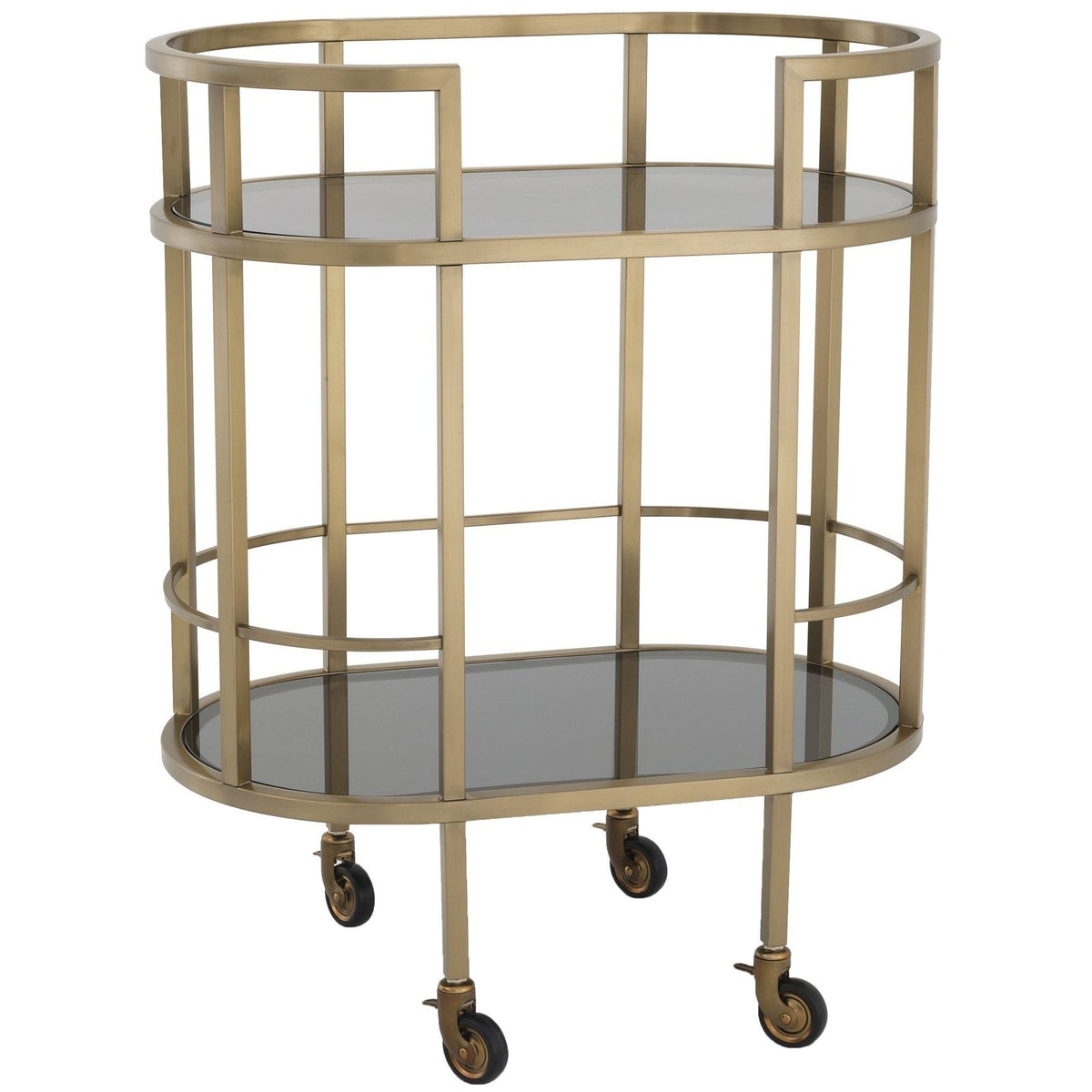 Townhouse Trolley, Brushed Brass