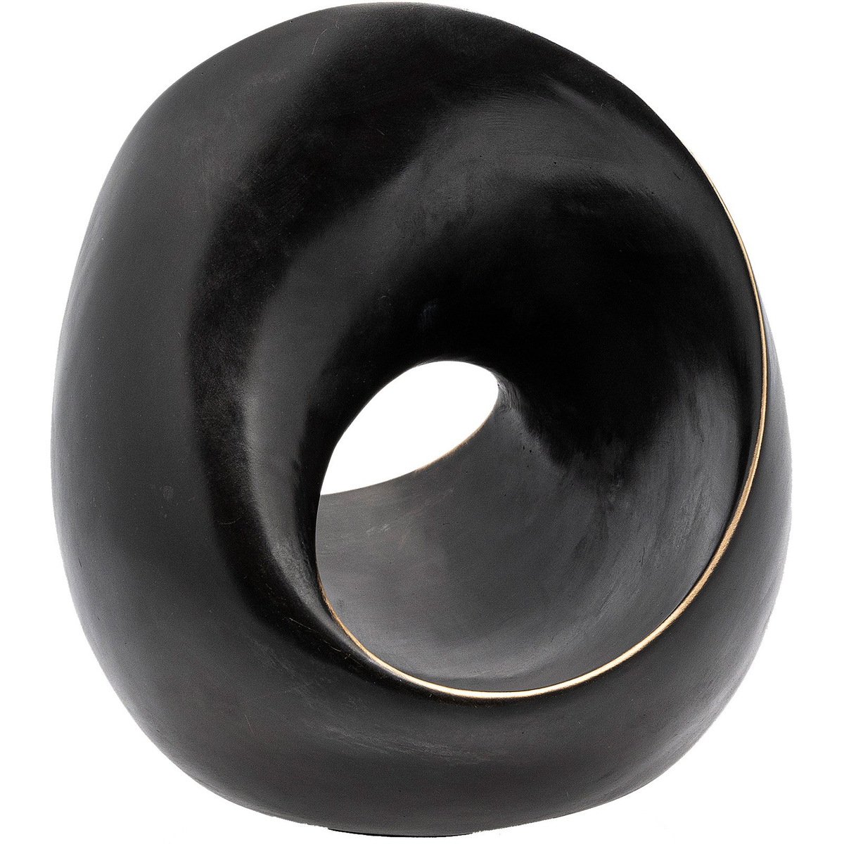 Infinito Black Sculpture by Guido Deleu