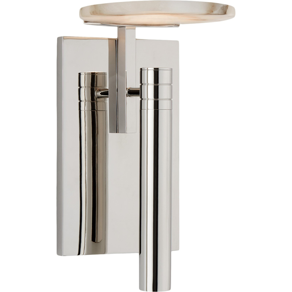 Melange Floating Disc Sconce, Polished Nickel