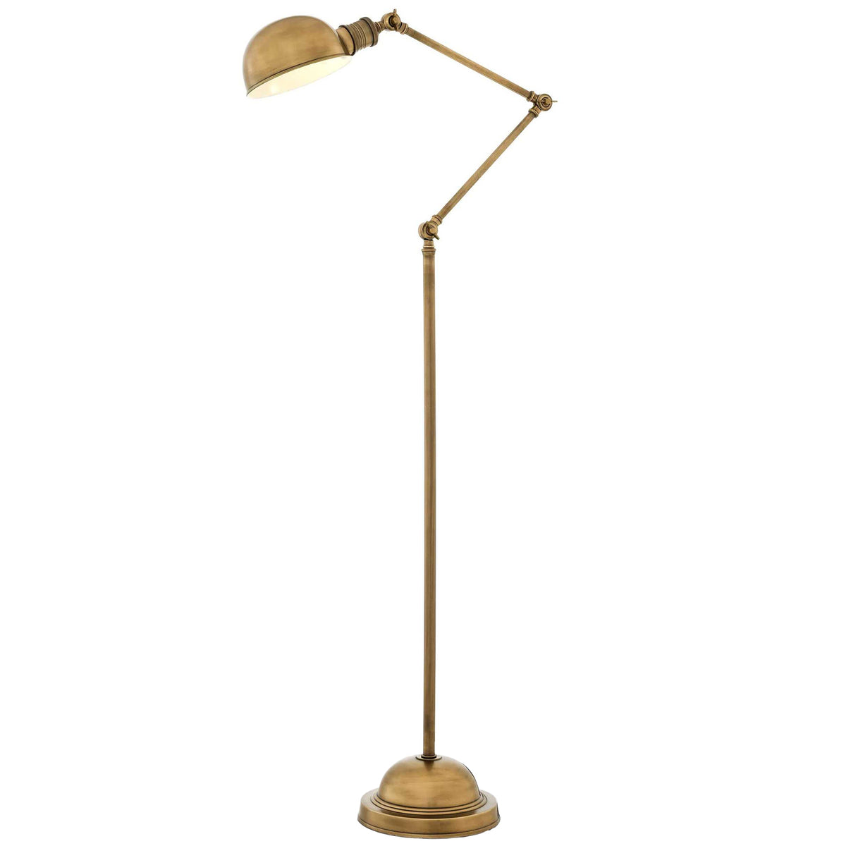 Soho Metal Floor Lamp, Brass
