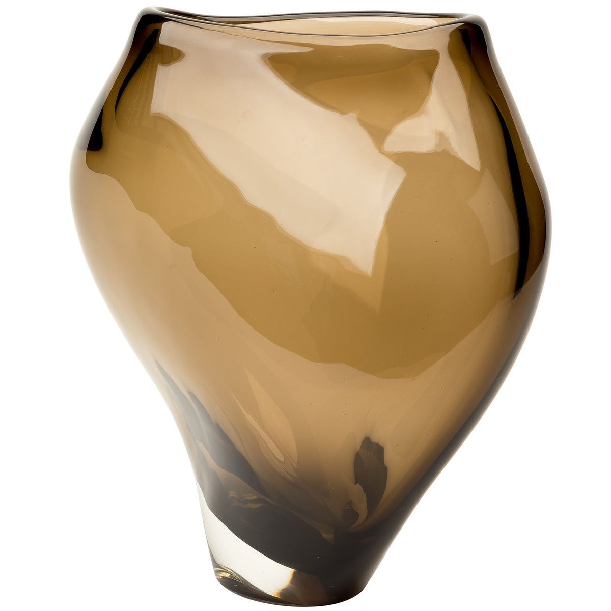 Phoenix Large Handblown Vase, Bronze