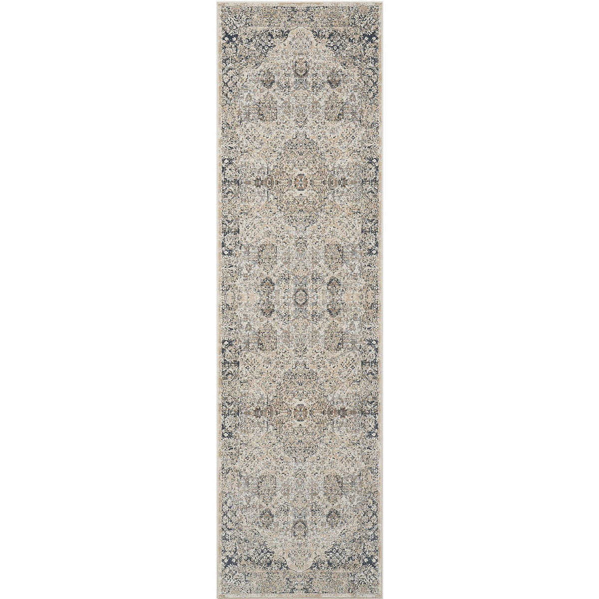 Malta Rug, Ivory & Blue