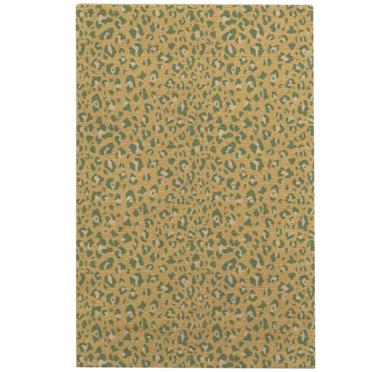 Leopard Castaing Wool & Silk Rug, Citrine