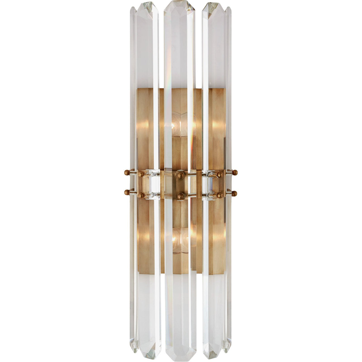 Bonnington Tall Sconce, Antique Brass