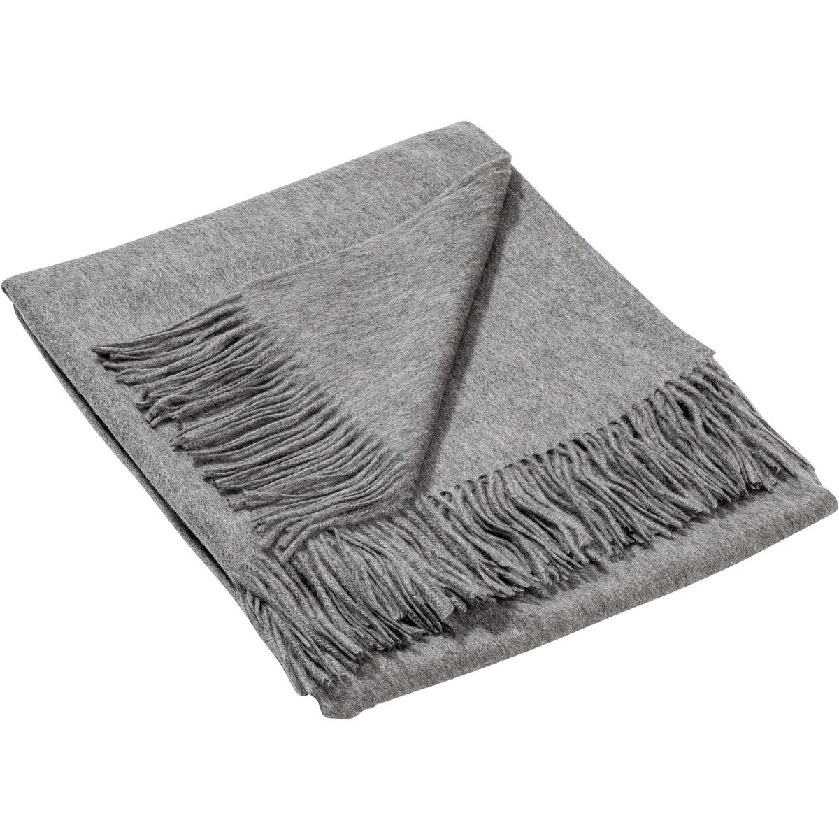 Grey Cashmere Throw