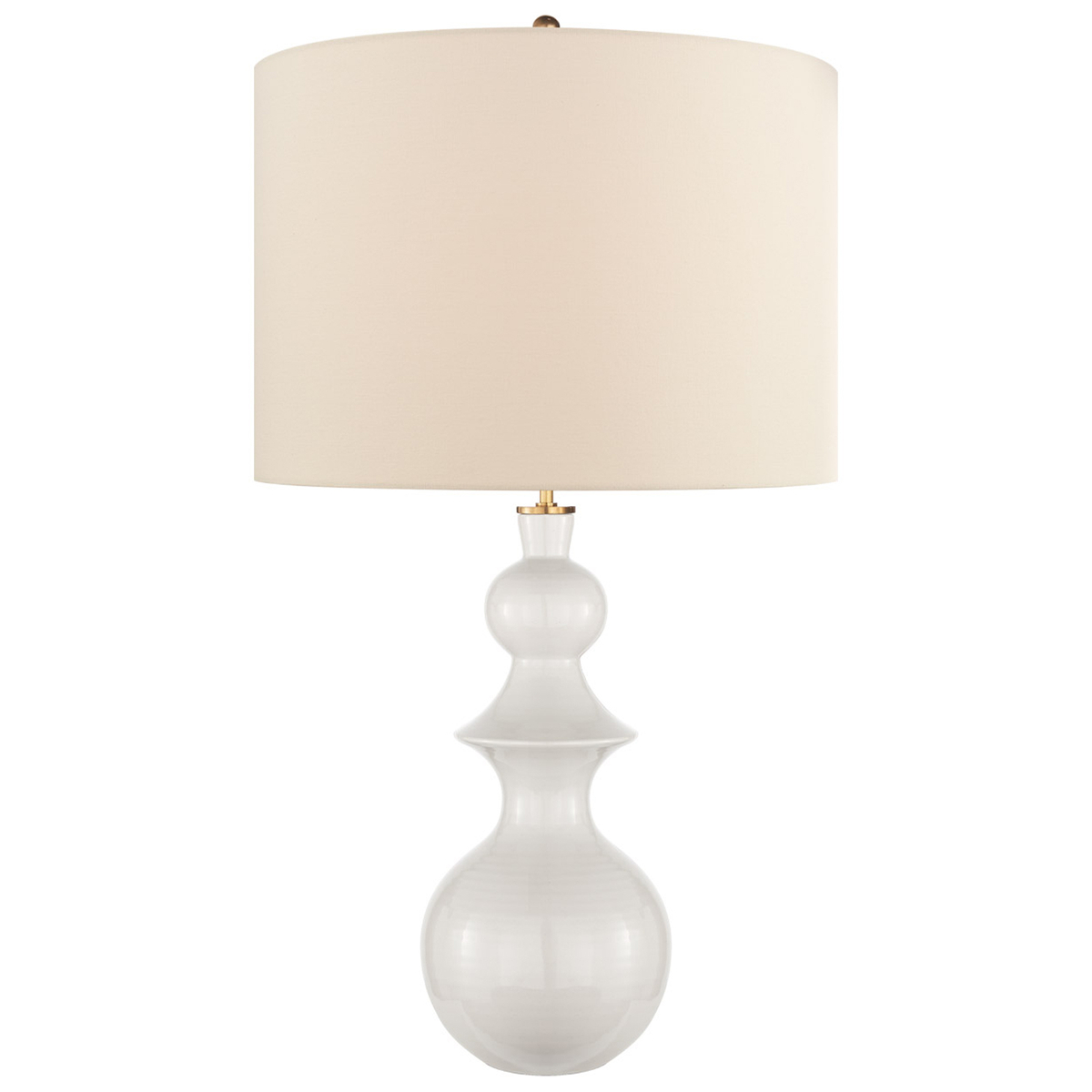 Saxon Large Table Lamp, New White