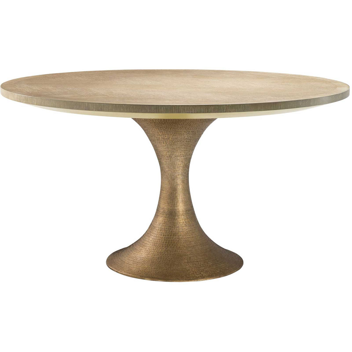 Melchior Round Dining Table, Washed Oak