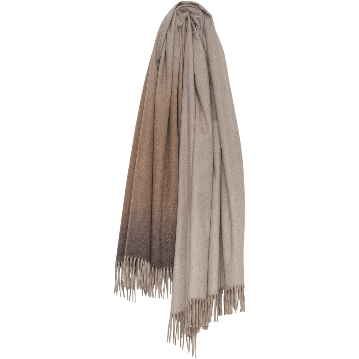 Nuance Ombre Cashmere Throw, Caramel Coast