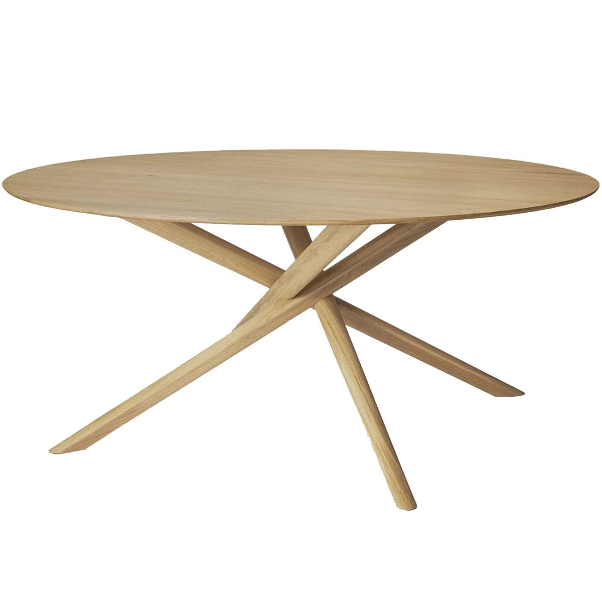 Mikado Round Oak Dining Table