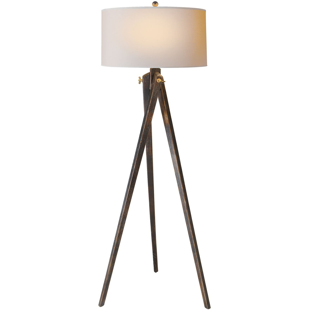 Tudor Brown Tripod Floor Lamp