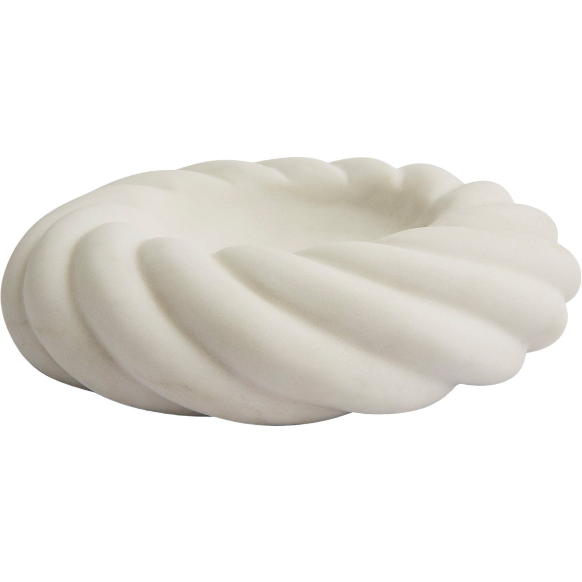 Rope Marble Bowl, Bianco