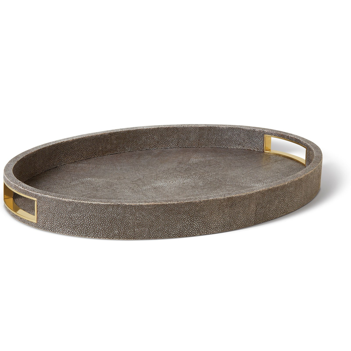 Shagreen Cocktail Tray,Chocolate