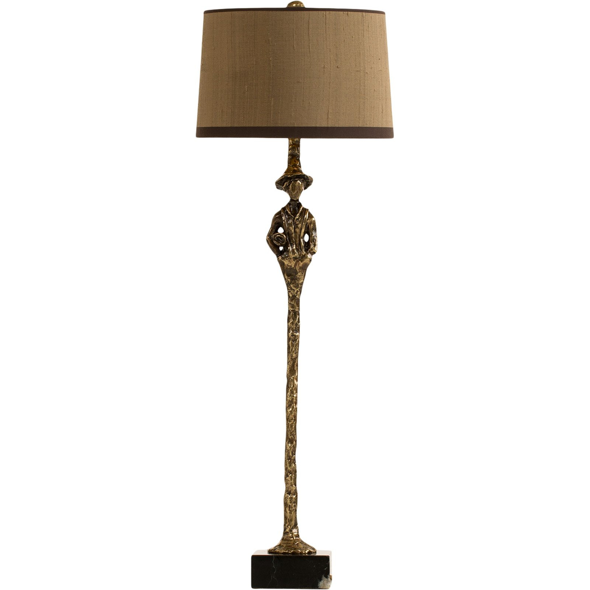 Smoked Brass Afternoon Man Table Lamp
