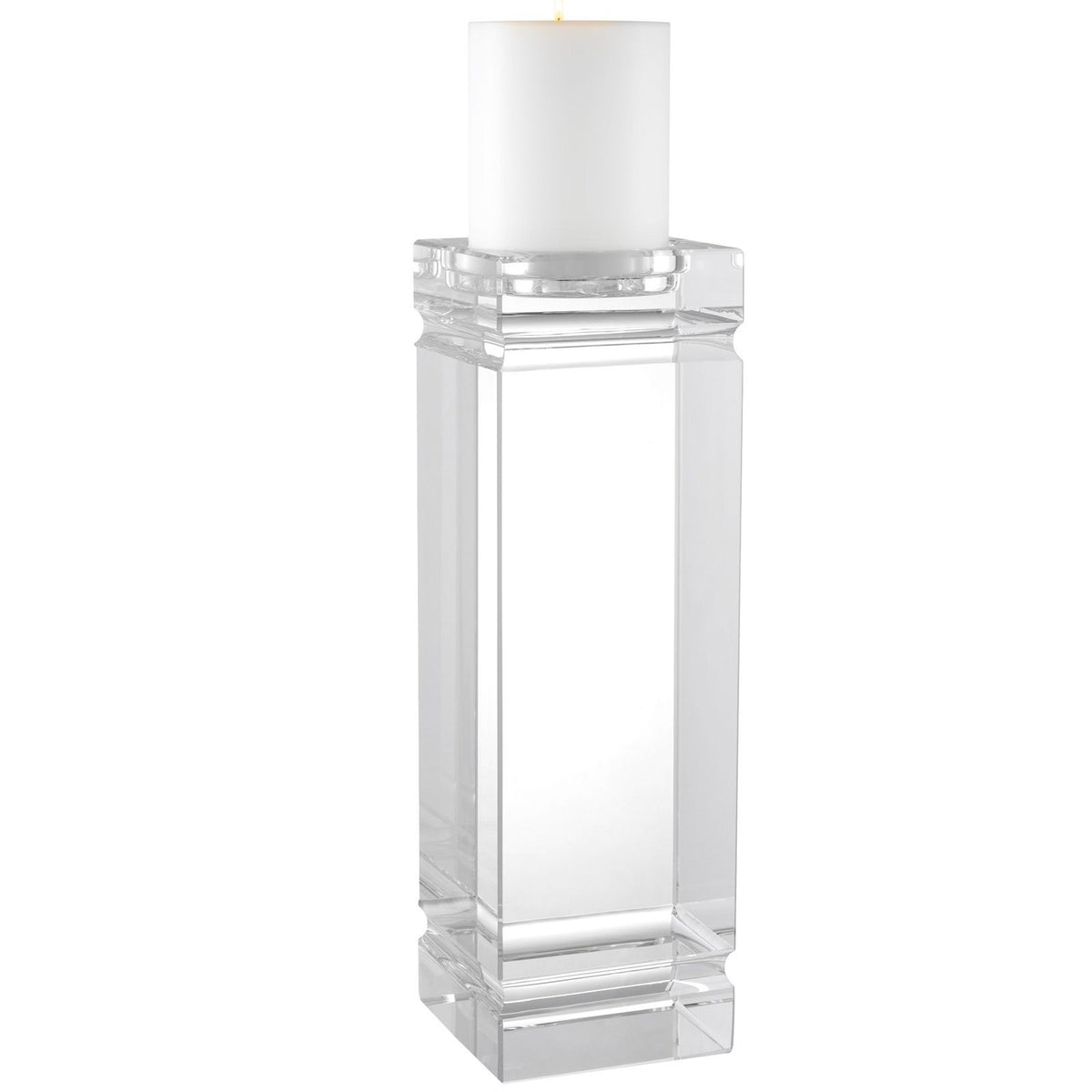 Tillary Crystal Glass Candle Holder