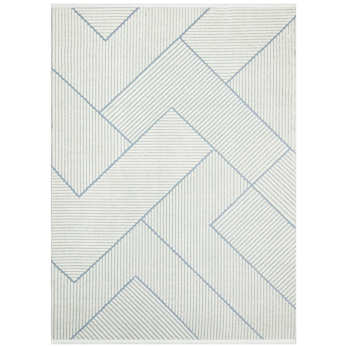 Jazz Geometric Outdoor Rug, Blue