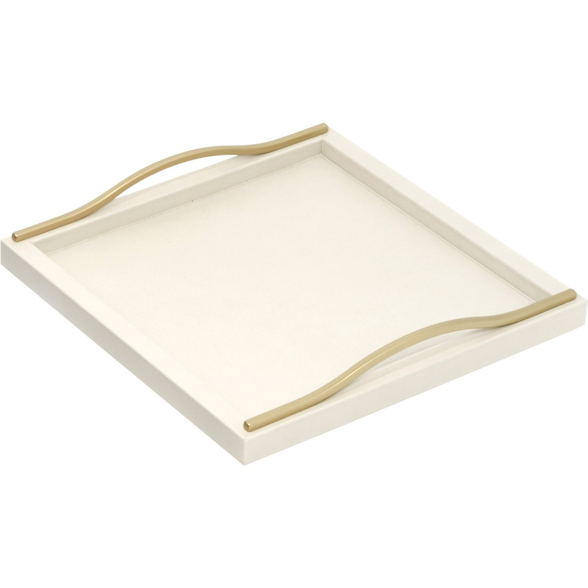 Onda Square Tray, Cream