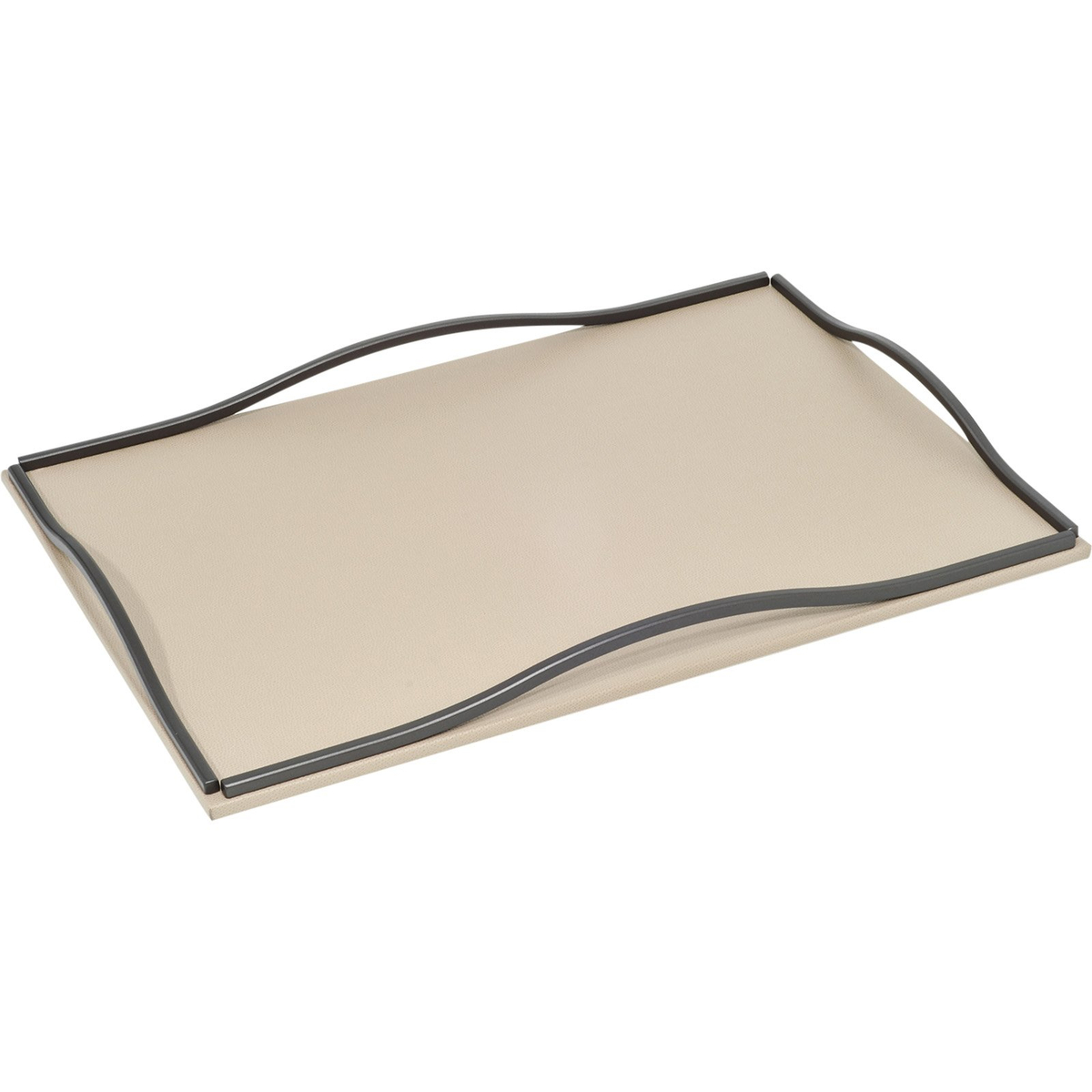 Wave Rectangular Tray, Taupe