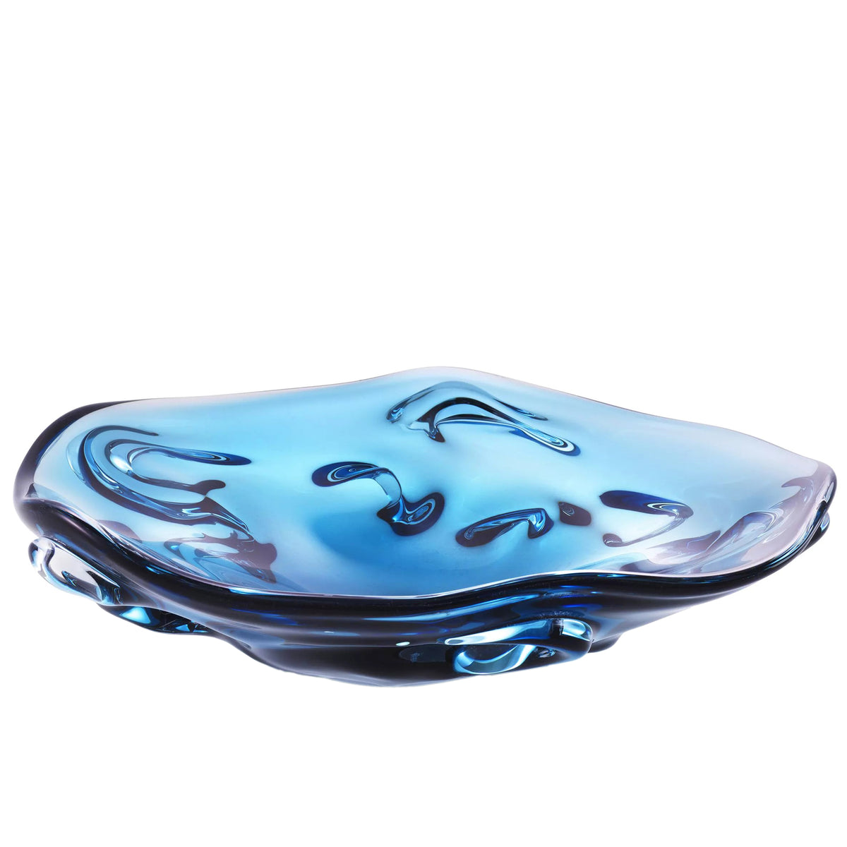 Kane Glass Bowl, Blue