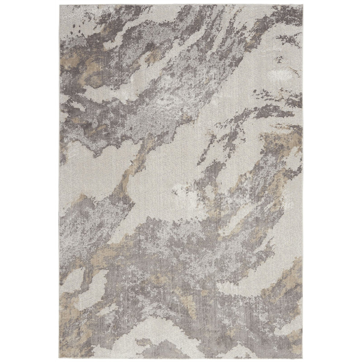 Silky Textures Rug, Brown & Ivory