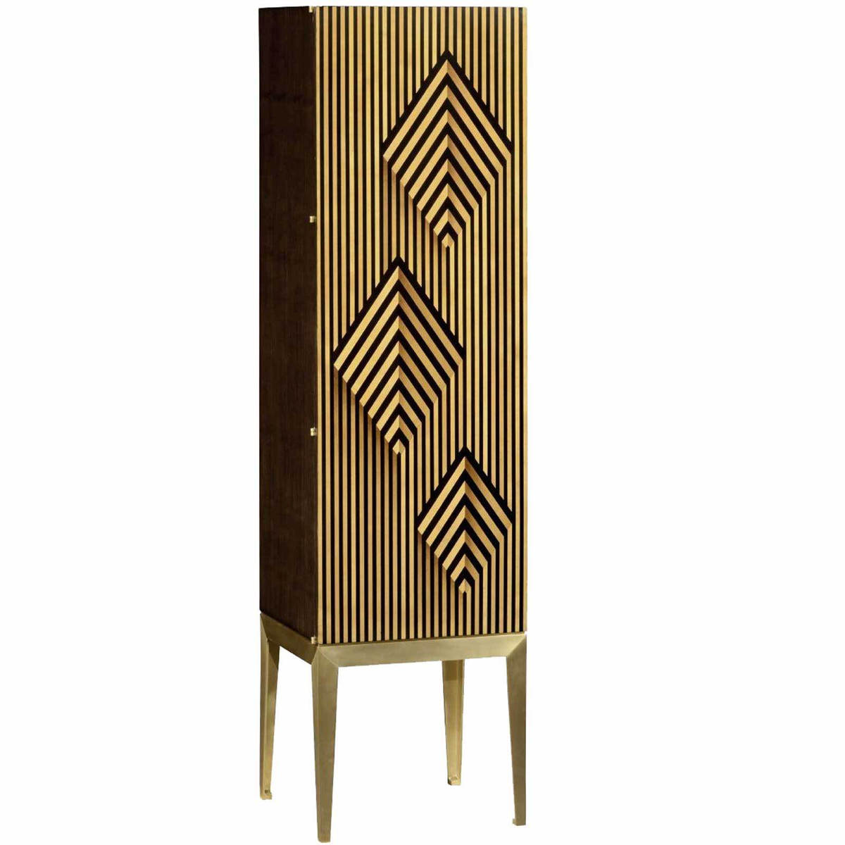 Op Art Diamond Drinks Cabinet