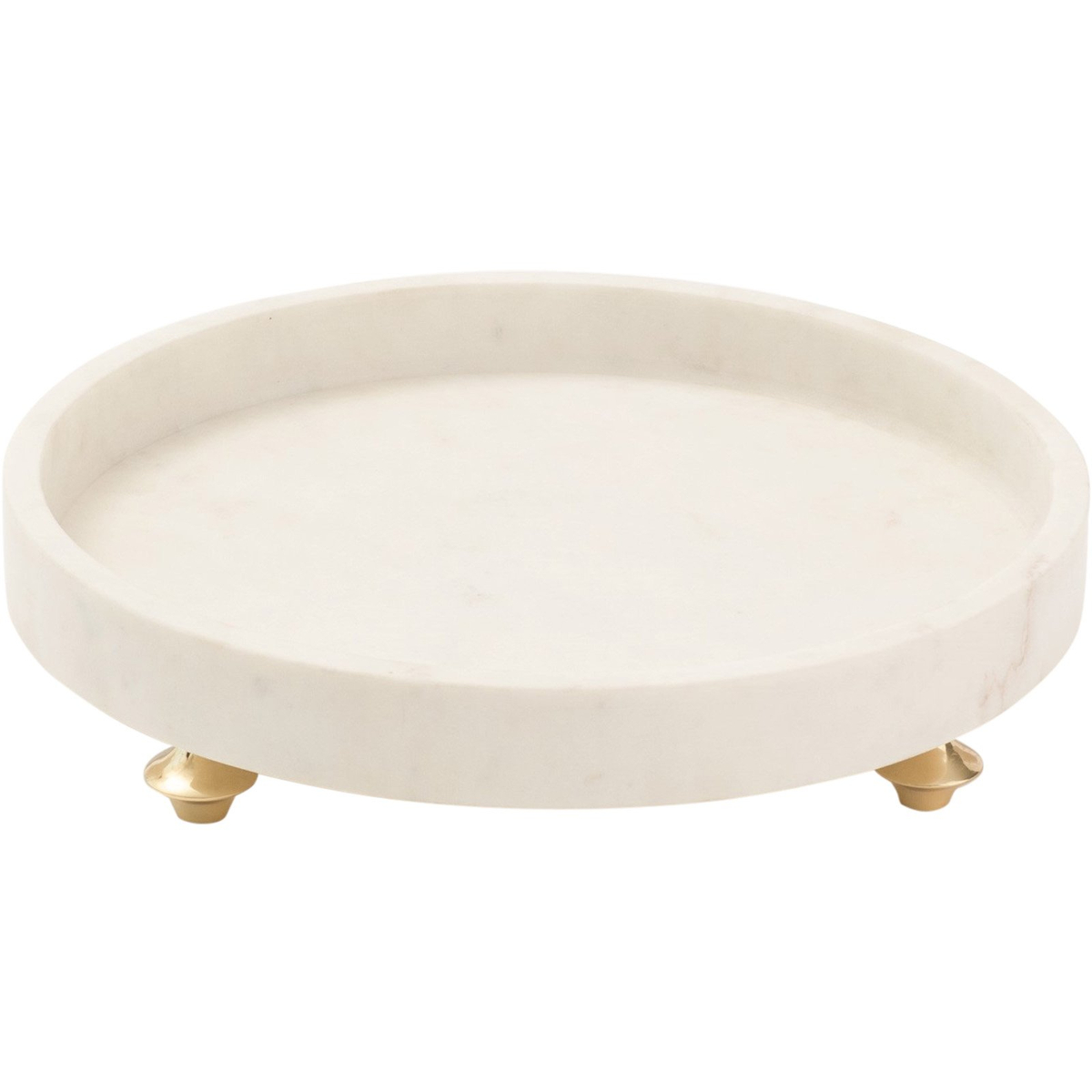 White Marble Round Tray