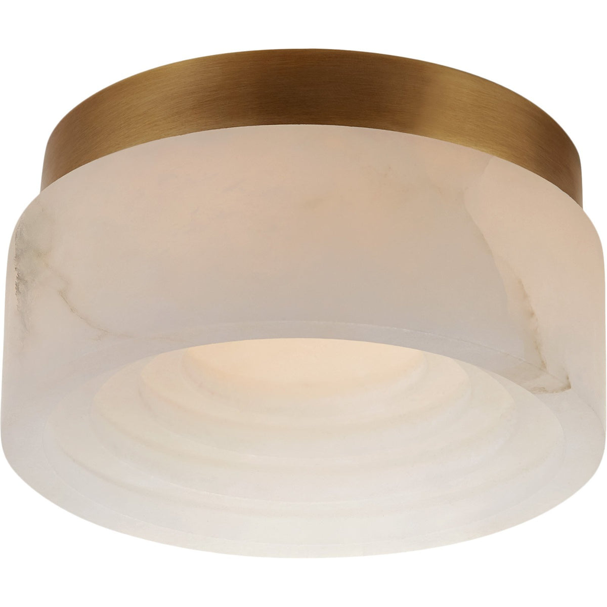 Otto Solitaire Flush Mount, Brass