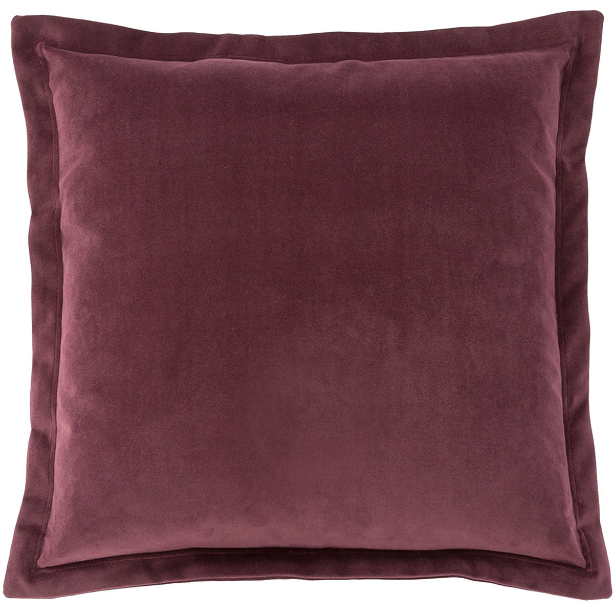 Grainger Velvet Cushion, Aubergine