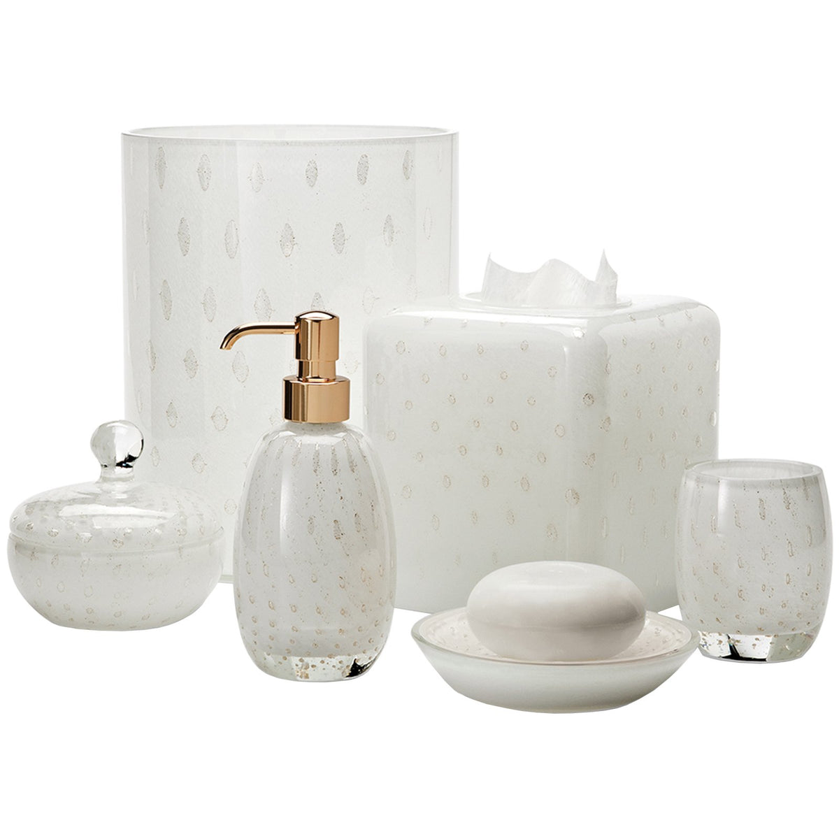 White Contessa Bathroom Set