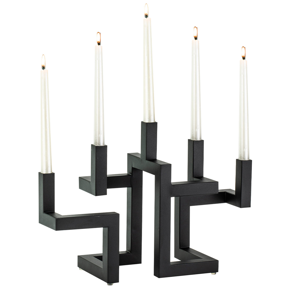 Verona Candle Holder, Black