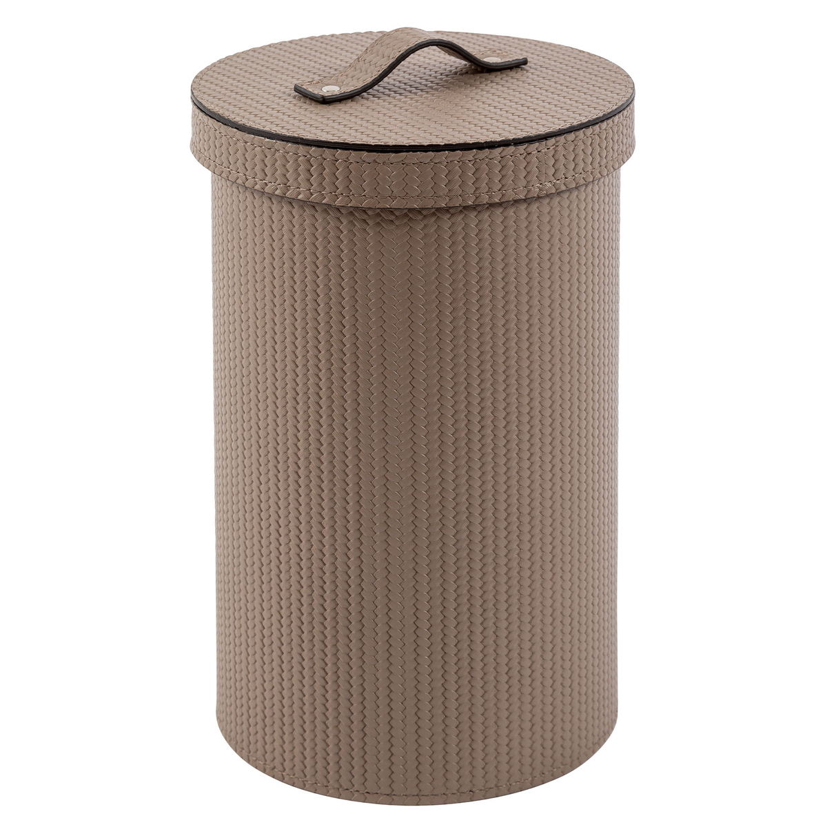 Diam Round Bin, Taupe