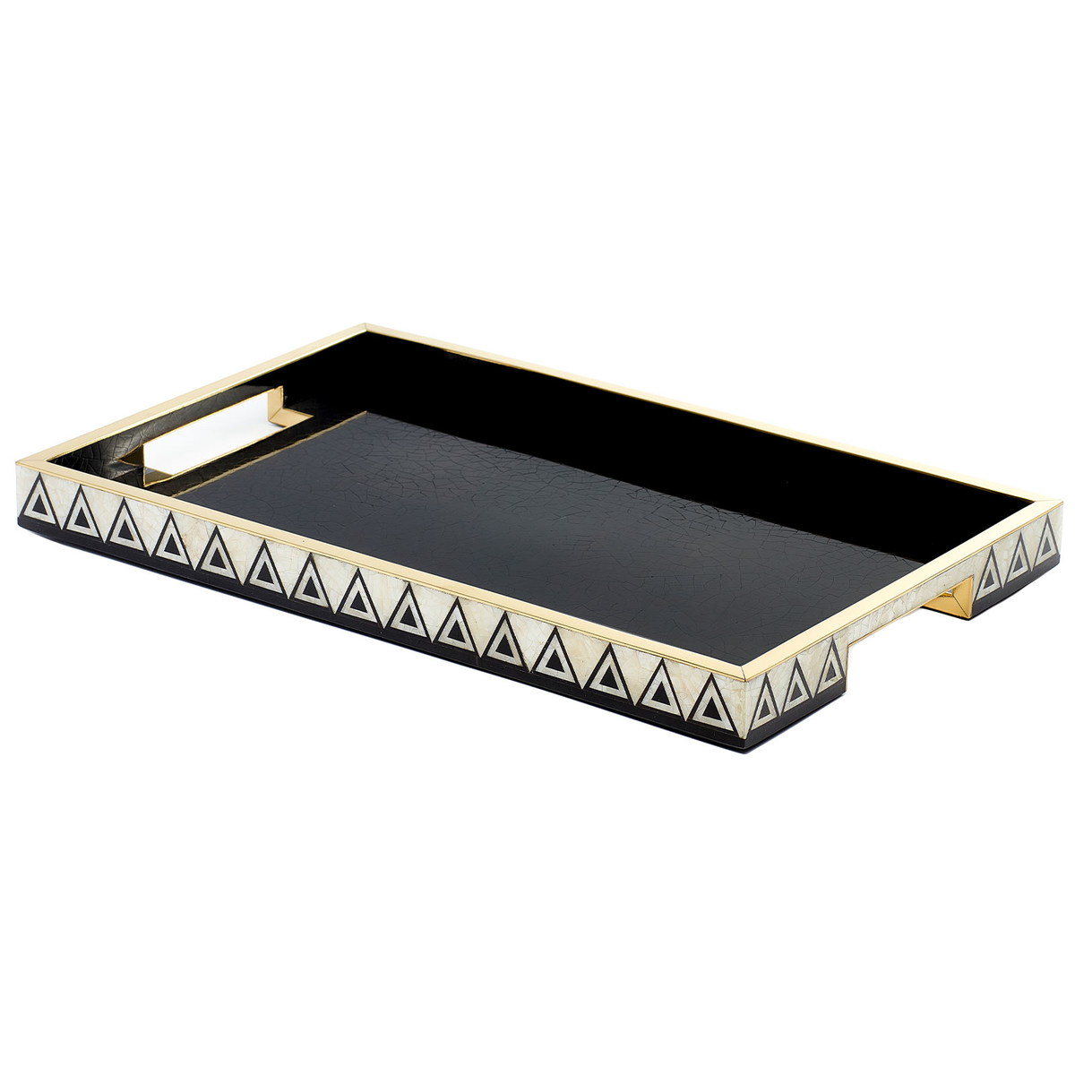 Hollywood Tray, Black & Gold