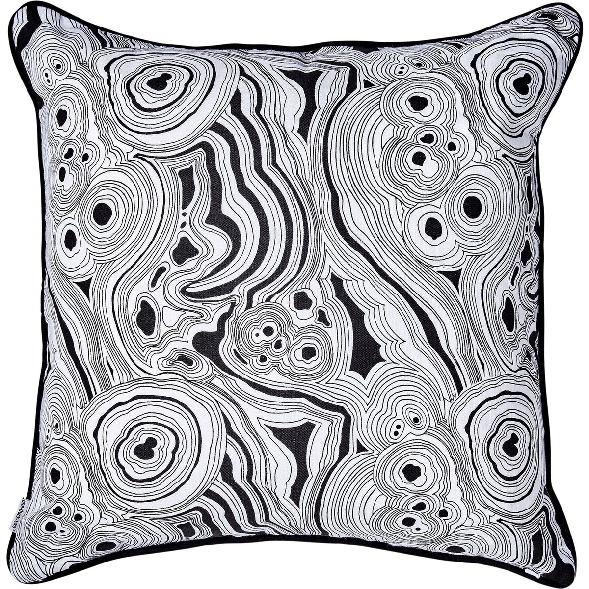 Black & White Malachite Cushion Cover