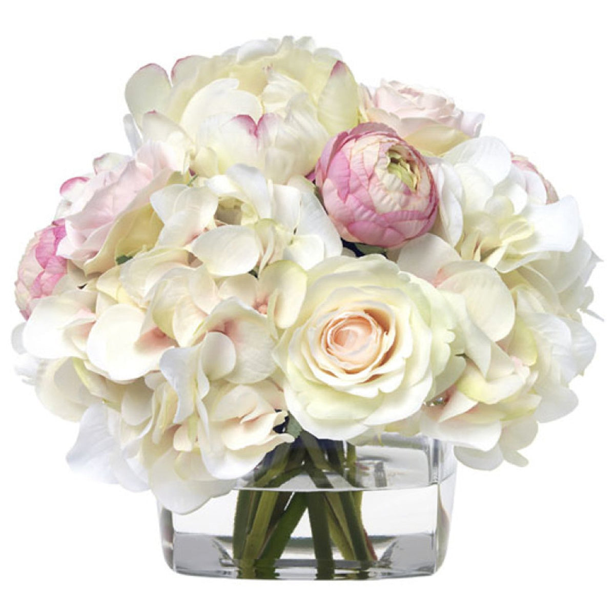 Hydrangea Bouquet, Pink & White