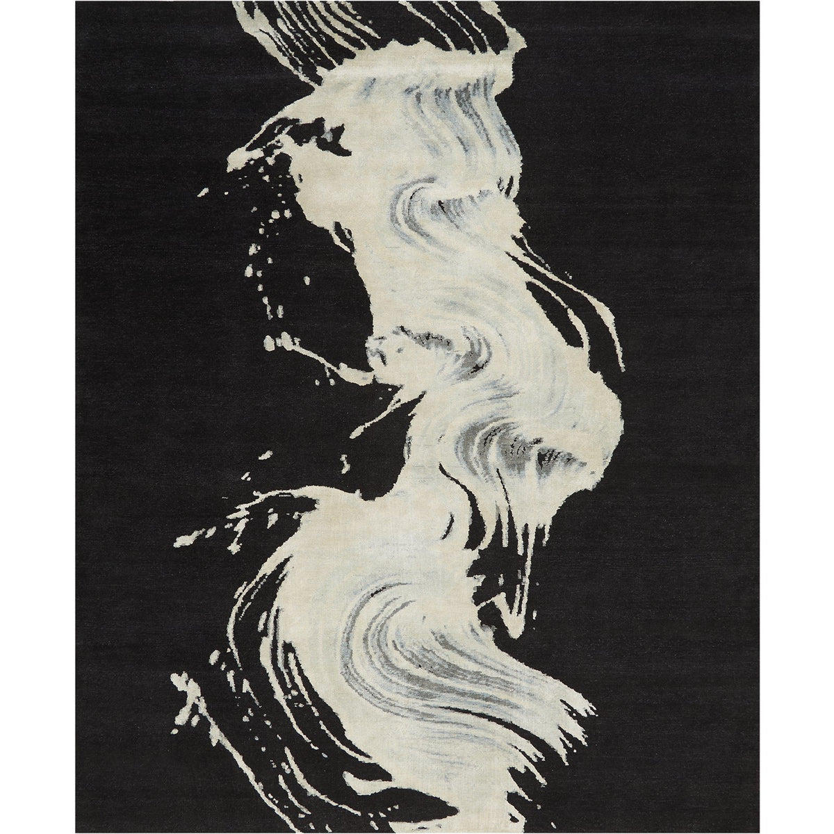 Flow Rug, Noir