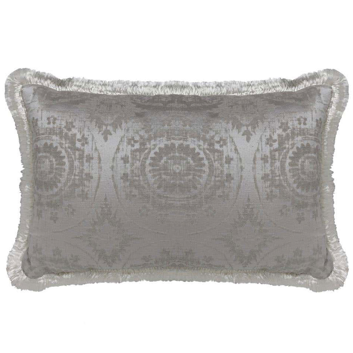 Mandala Cushion, Silver