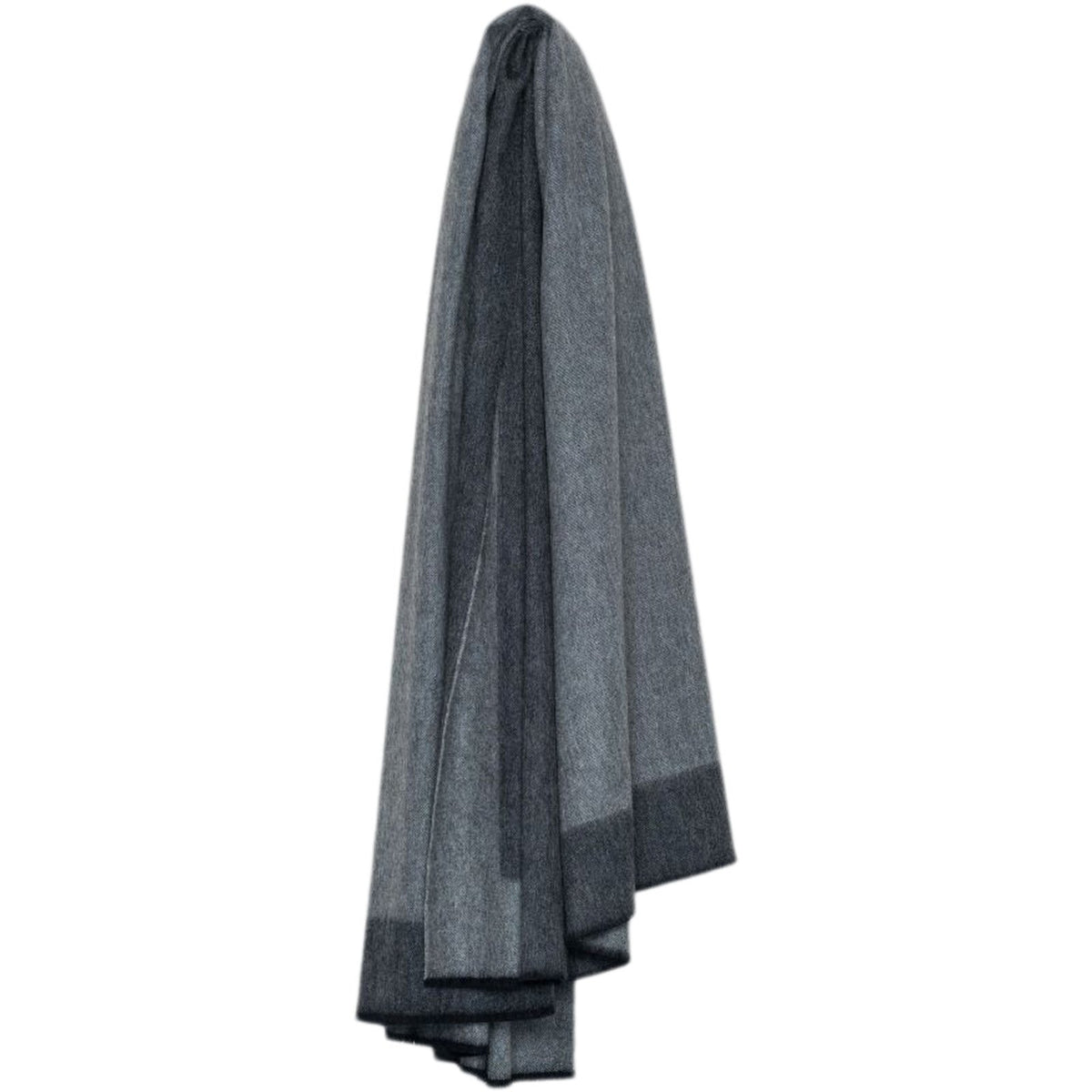 Charcoal Border Arran Cashmere Throw