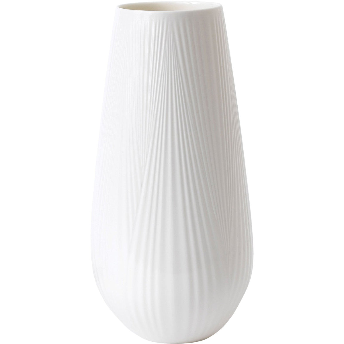 Folia Tall Vase, White