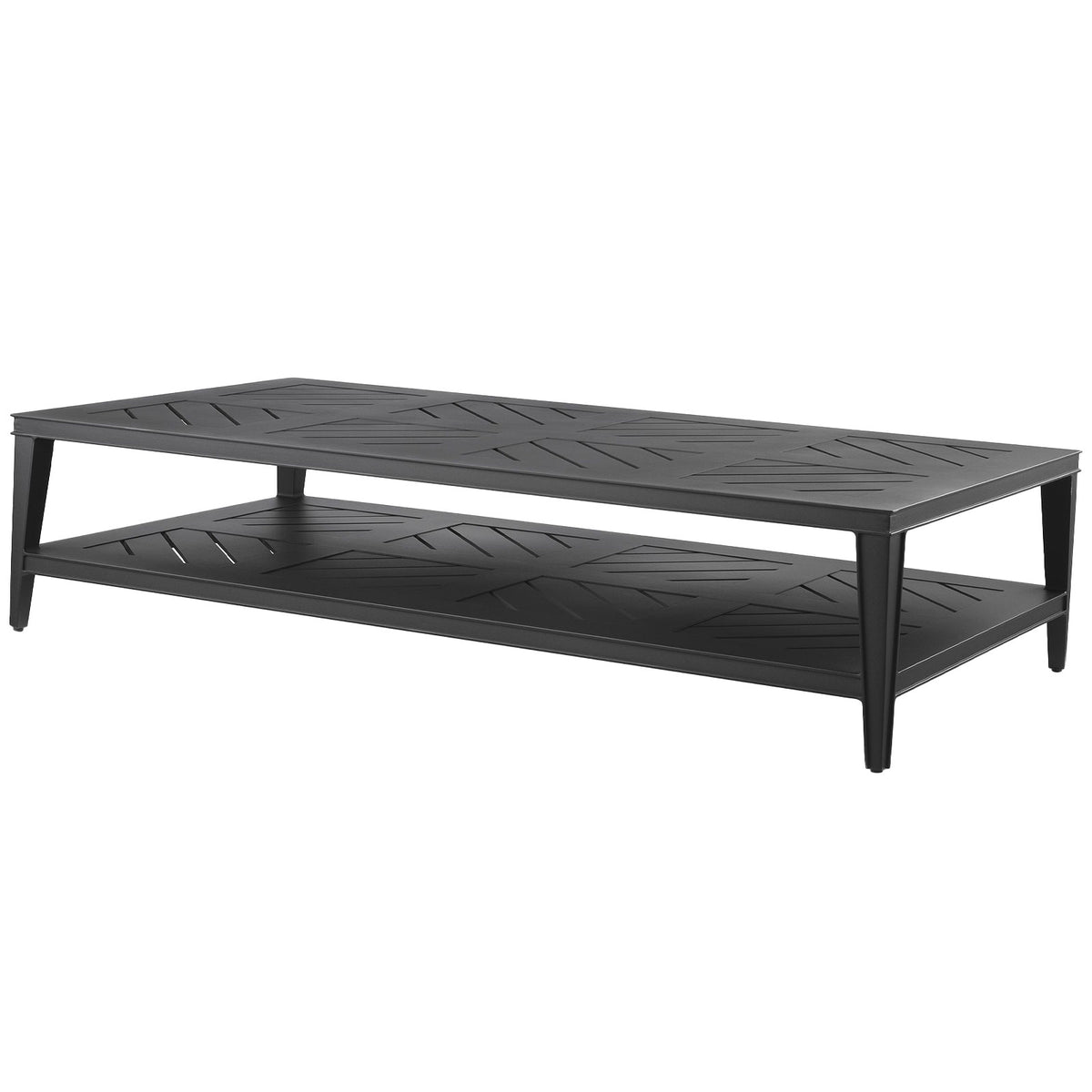 Bell Rive Rectangular Outdoor Coffee Table, Black