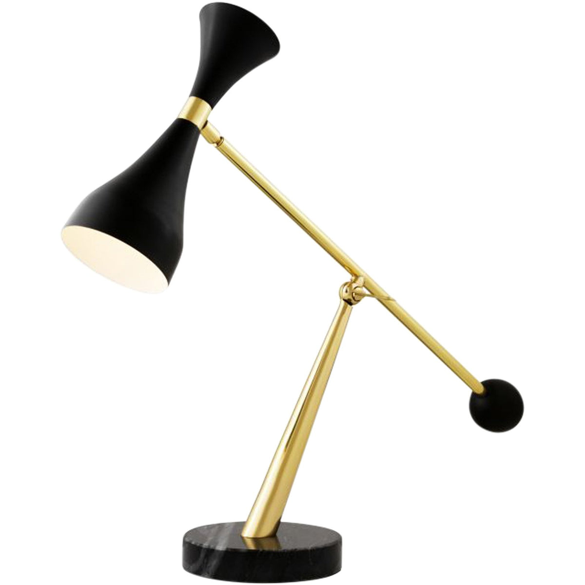 Cordero Desk Lamp, Black & Gold
