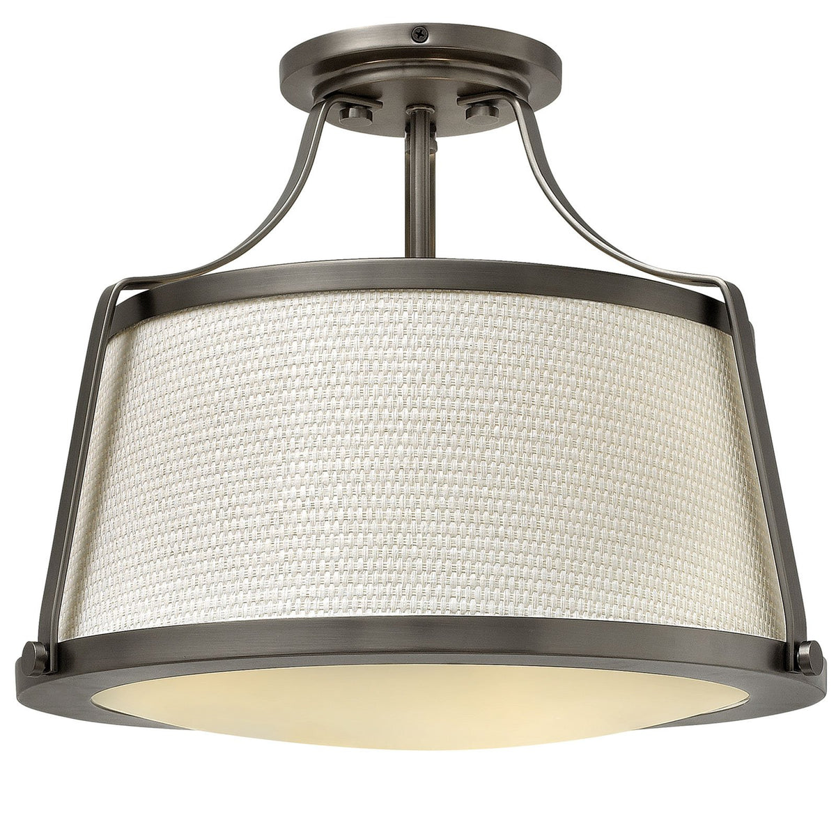 Antique Nickel Dayton Semi-Flush Light